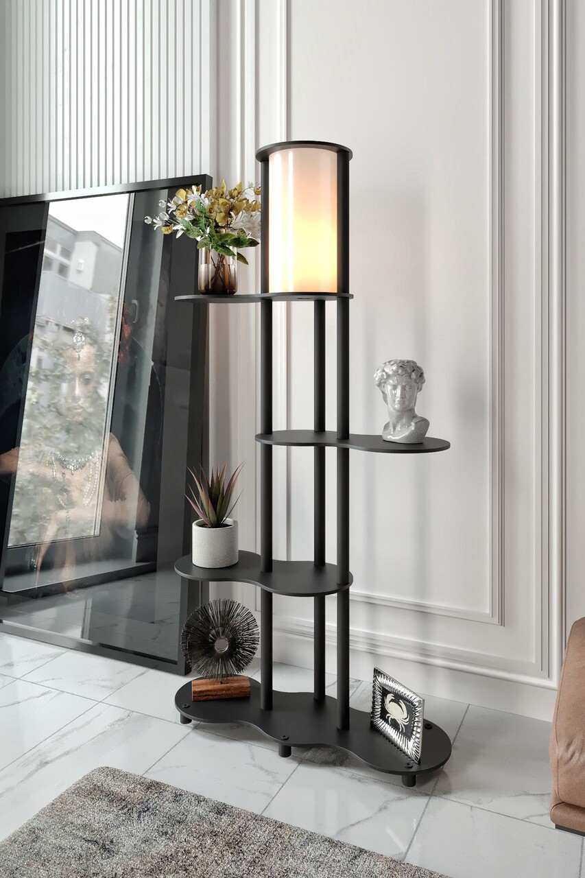 Lampadar, L'essentiel Maison, 666PTR1118, Negru - view 2