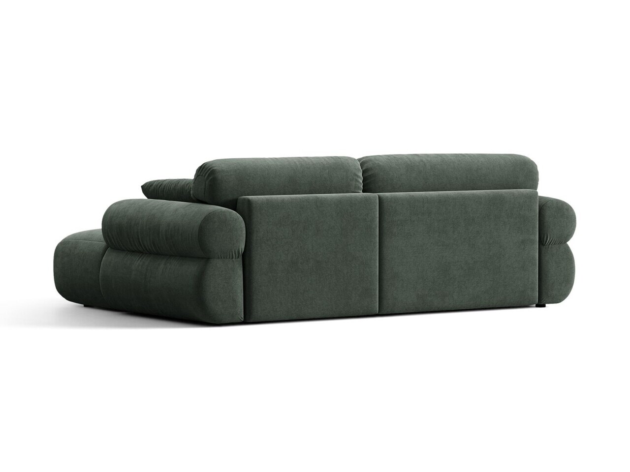 Coltar dreapta 4 locuri, Ophelia, Micadoni Home, 236x164x84 cm, tesatura structurata, verde muschi — imaginea 4