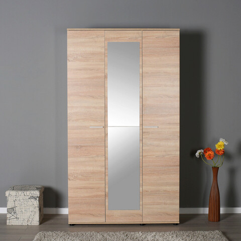 Dulap pentru haine, Adore, GRD-730-SS-3, 120x212x52 cm, PAL, Sonomo 120x212x52 imagine 2022