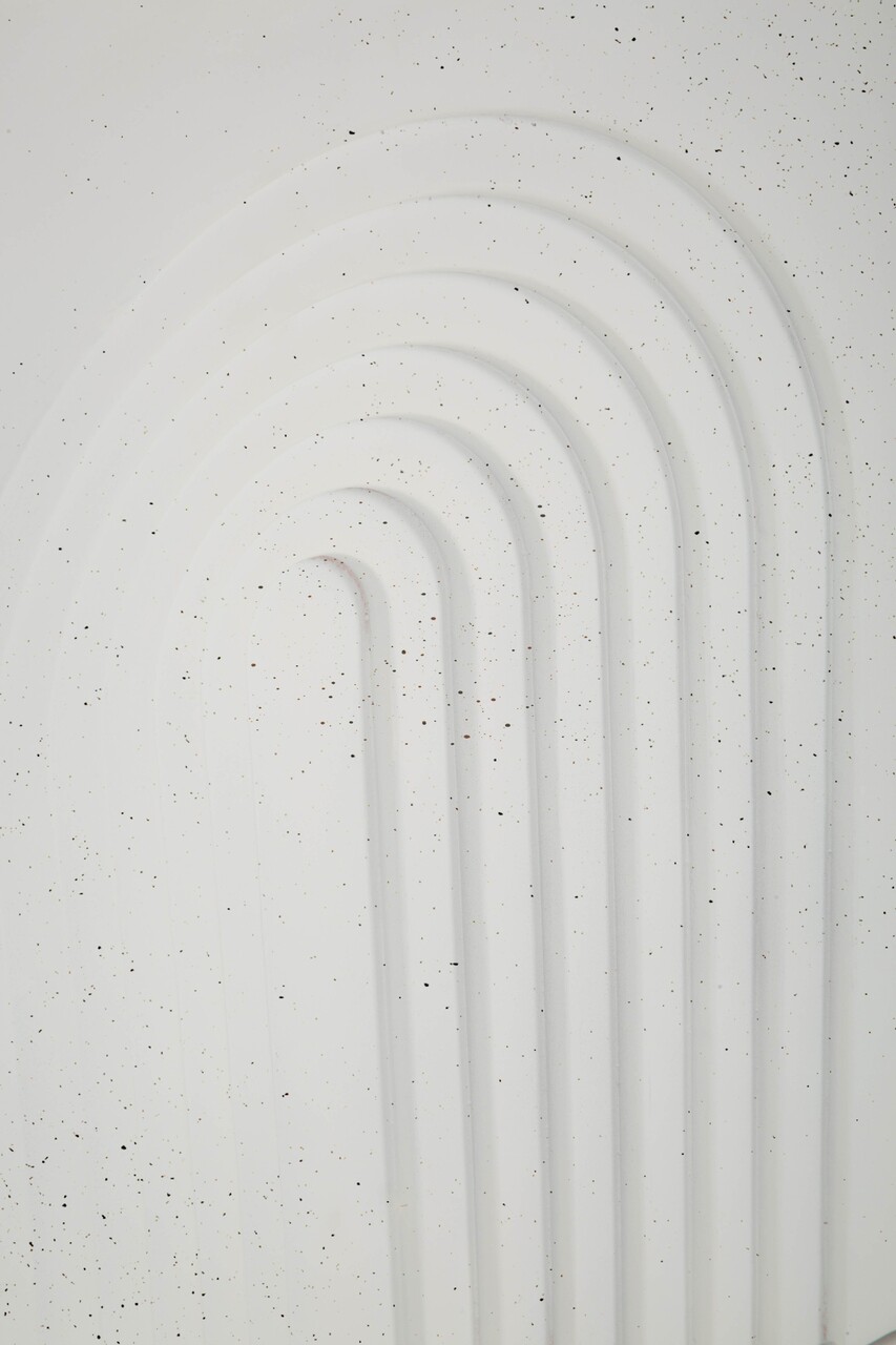 Masuta de cafea, Mauro Ferretti, Arc, 47.5x58x47.5 cm, utilizare interior / exterior,  oxid de magneziu, crem - view 5