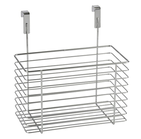 Suport pentru depozitare suspendabil, wenko, clip-on big, 24 x 15 x 24.5 cm, metal, gri