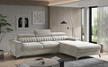 Coltar extensibil dreapta 3 locuri ELTAP, RT-18SO, Grayson, 278x205x92 cm, lemn/poliester, bej deschis