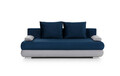 Canapea extensibila 3 locuri ELTAP, Milo, 213x95x90 cm, lemn/poliester, albastru inchis/gri deschis