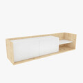 Comoda TV, Retricy, Krog, 160x35x36.8 cm, PAL, Stejar / Alb