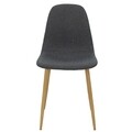 Scaun Bella, Pakoworld, 44x50x88 cm, metal/textil, gri inchis