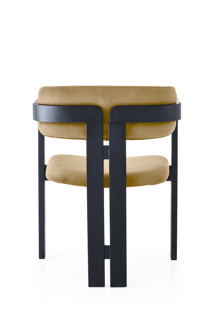 Scaun, Nmobb, CO, Cadru: 100% LEMN, Negru/Taupe deschis - 2 | YEO