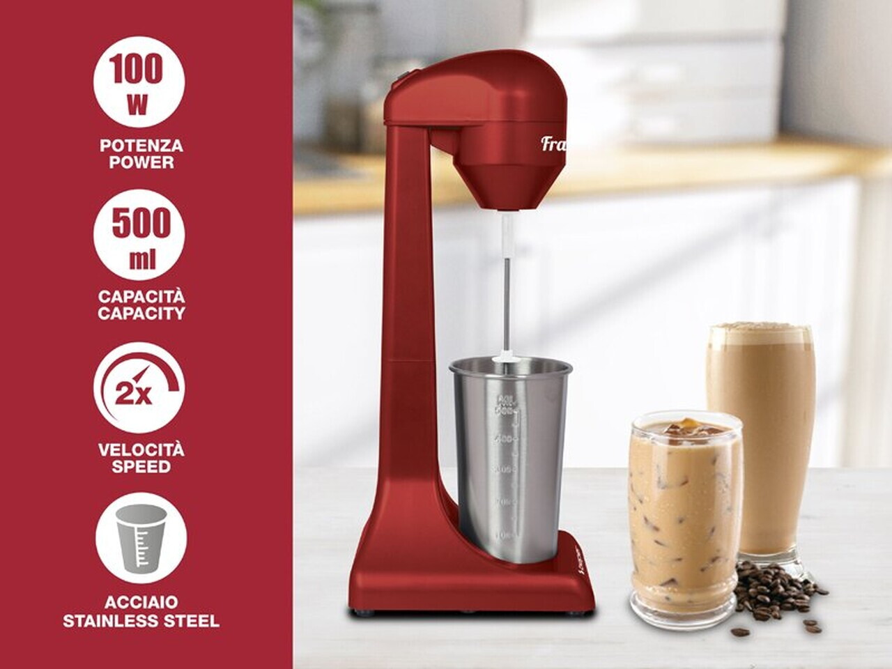 Aparat pentru preparare milk shake/cocktail, Beper, BP.690, 500 ml, 100 W - view 6