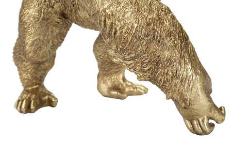 Lampa de masa, Gorilla, Mauro Ferretti, 1 x E14, 25W, 22.5 x 16 x 40 cm, polirasina, auriu