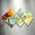 Set 4 tablouri decorative, 4MDF6262166, MDF, Imprimat UV, Multicolor