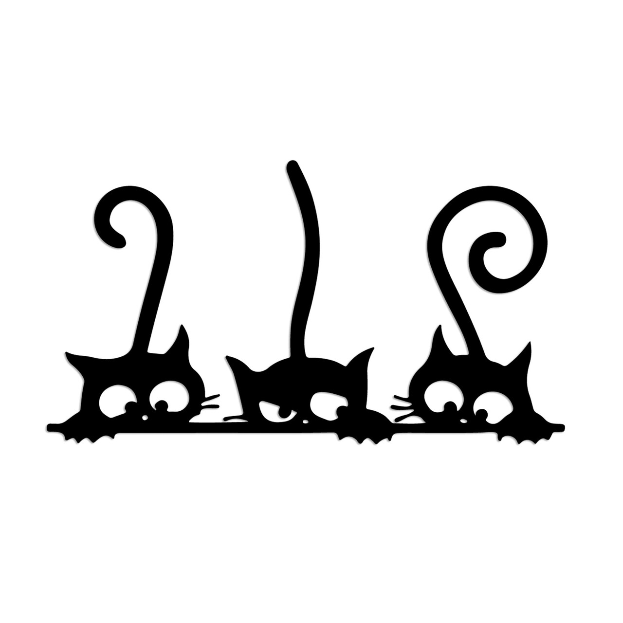 Decoratiune de perete, Cat 5, Dimensiune: 60 x 33 cm, Negru - view 4