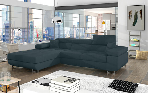 Coltar extensibil stanga 4 locuri ELTAP, Armd-370, Armando, 289x203x85 cm, lemn/poliester, verde