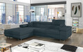 Coltar extensibil stanga 4 locuri ELTAP, Armd-370, Armando, 289x203x85 cm, lemn/poliester, verde
