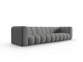 Canapea 5 locuri, Lupine, Micadoni Home, BL, 318x87x70 cm, poliester chenille, gri