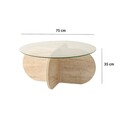 Masuta de cafea, Neostill, Bubble, Travertin
