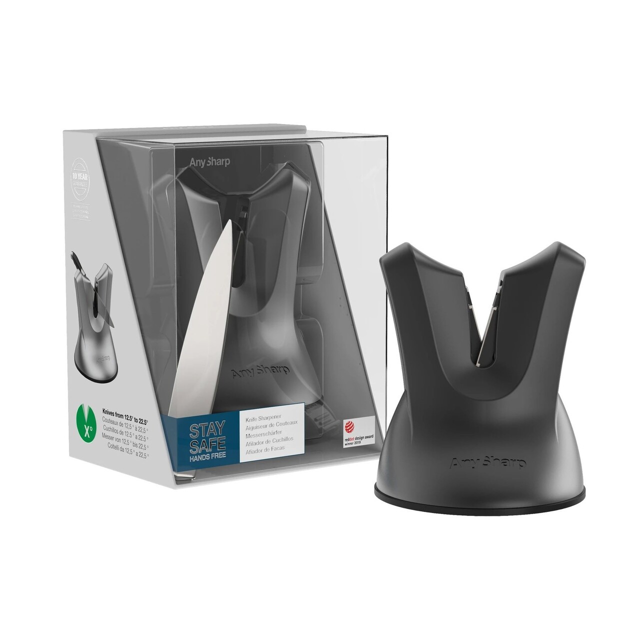Ascutitor de cutite, "Xblade", Gun Metal - AnySharp - imagine 6