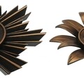 Set 3 oglinzi decorative Pineda, Versa, 25 cm / 35 cm, plastic