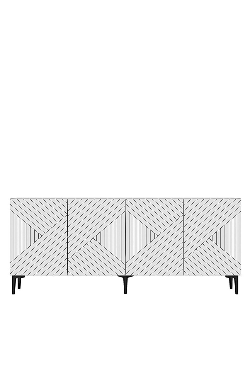 Consola, Hanah Home, Ferrro 180, 180x75x32 cm, Alb — imaginea 5