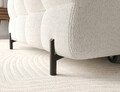 Coltar extensibil dreapta 3 locuri ELTAP, LT-01ROY, Felro, 285x181x93 cm, lemn/poliester, alb