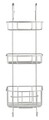 Etajera pentru dus, Wenko, Caddy, 3 rafturi, 22.5 x 22 x 70 cm, inox