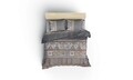 Lenjerie de pat dubla Adiel - Grey, Cotton Box, 4 piese, bumbac ranforce, gri