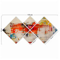 Set 4 tablouri decorative, 4MDF2281410, MDF, Imprimat UV, Multicolor