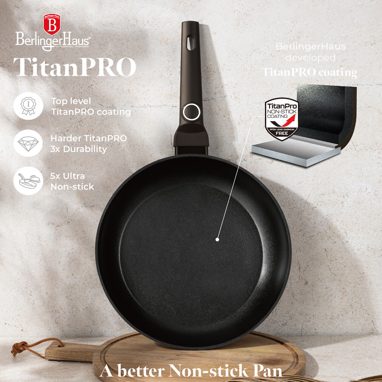Set pentru gatit Berlinger Haus, Primal Gloss, 15 piese, aluminiu forjat, negru - imagine 12