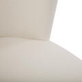 Scaun de bar Brenna, Versa, 38 x 37 x 103 cm, piele ecologica/metal, alb