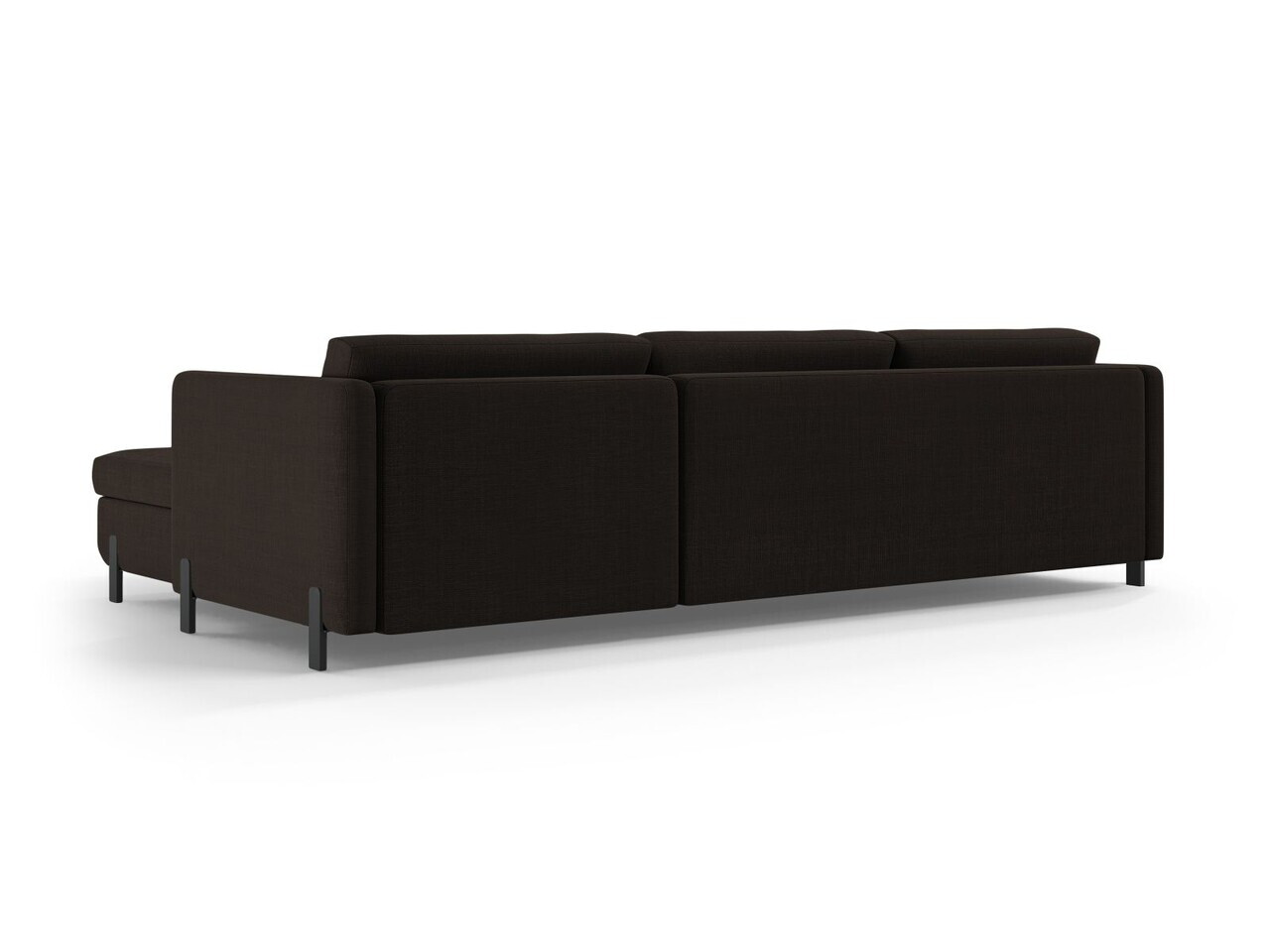 Coltar extensibil dreapta 5 locuri, Gloria, Micadoni Home, 286x170x88 cm, tesatura structurata, gri inchis — imaginea 4