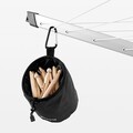 Cos pentru clesti de rufe, Brabantia, Premium, 18x17.5x28 cm, textil, negru