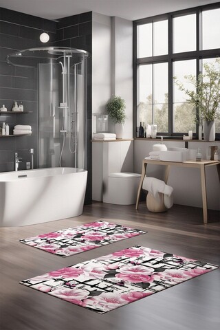 Set covorase de baie, Cartwright, CT-5377, Poliester, Multicolor