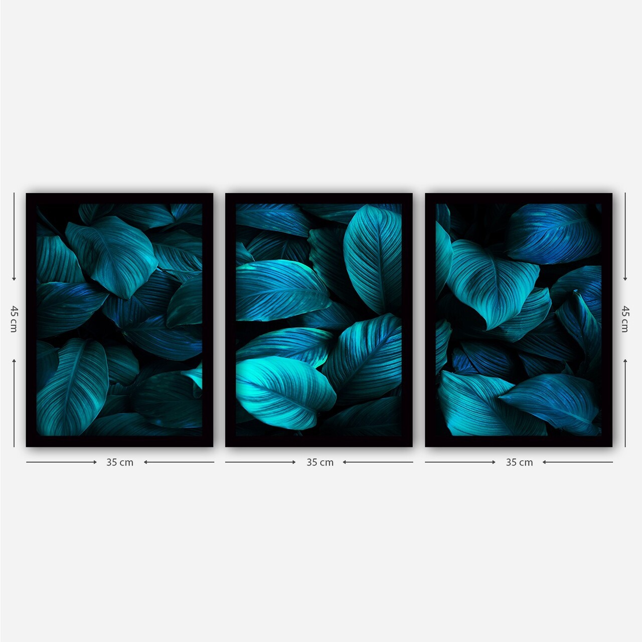 Set 3 tablouri decorative, 3SC09, Plastic, Multicolor - view 2