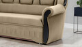 Coltar extensibil stanga 3 locuri ELTAP, L-037, Lord, 243x180x112 cm, lemn/poliester, maro deschis/negru