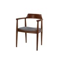 Scaun, Fairfax, Albero43, 62x44x80 cm, Lemn de fag , Nuc / Negru / Alb