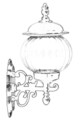Lampa de exterior, Avonni, 685AVN1254, Plastic ABS, Negru