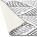 Covoras baie LEAF, Decomex, 60 x 90 cm, 100% bumbac, alb/gri