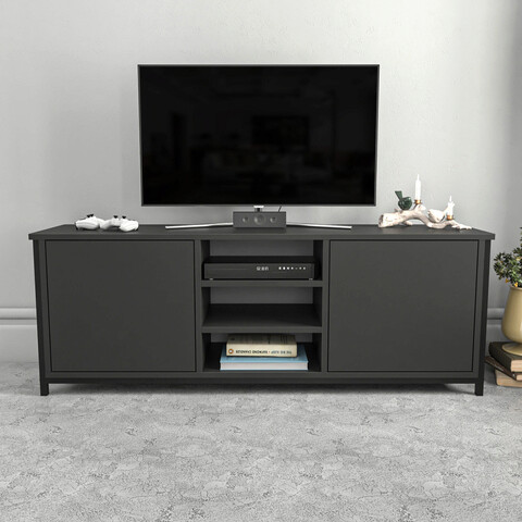 Comoda tv, retricy, otis, 140x35.3x50.8 cm, pal, negru / antracit
