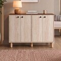 Consola, Hanah Home, Luvia, 150x100.82x29.6 cm, Travertin / Nuc Venezia