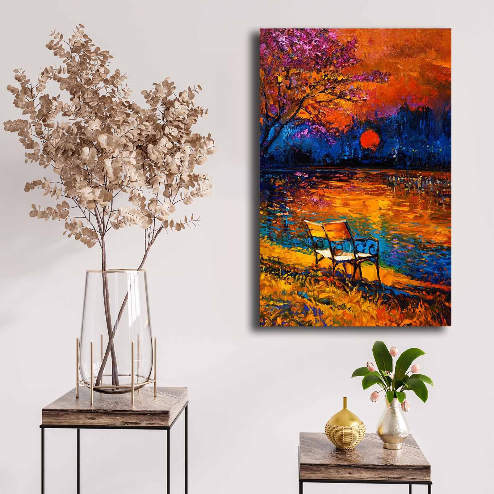 Tablou decorativ, 4570NISC-012, Lemn, Multicolor