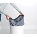 Cos de rufe, Brabantia, White Cork, 60 L, 38x38x63.5 cm, otel/pluta, alb