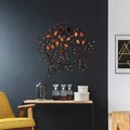 Decoratiune de perete, Love of Birds 3, Metal, Dimensiune: 86 x 75 cm, Multicolor