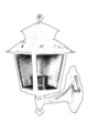 Lampa de exterior, Avonni, 685AVN1377, Plastic ABS, Negru