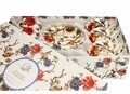 Set 6 cesti cu farfurii, DUO, Natalie, 200 ml, portelan, multicolor