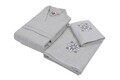 Set de baie Family, Cotton Box, Nakışlı Aile, Bumbac, Pulbere / Gri