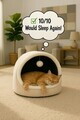 Pat pentru pisici, Paws & Whiskers, Alaska STD, Poliester, Crem