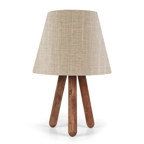 Lampa de masa, ayd-1260, insignio, 22 x 33 cm, 1 x e27, 60w, bej/maro
