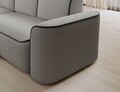 Coltar stanga 4 locuri ELTAP, Ume, 287x190x88 cm, lemn/poliester, gri/gri inchis