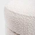 Taburet Laini, Homla, 39x42 cm, MDF/poliester Boucle, ecru