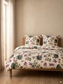 Lenjerie de pat King Size, Ambra, Homla, 200x220 cm, 3 piese, bumbac satinat, multicolor