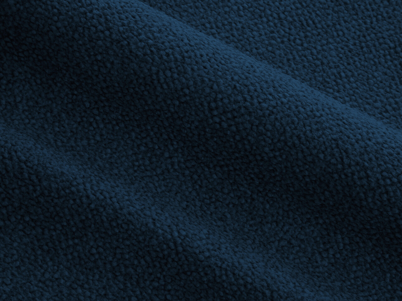 Taburet, Mackay, Cosmopolitan Design, 100x69x40 cm, catifea tricotata, albastru inchis