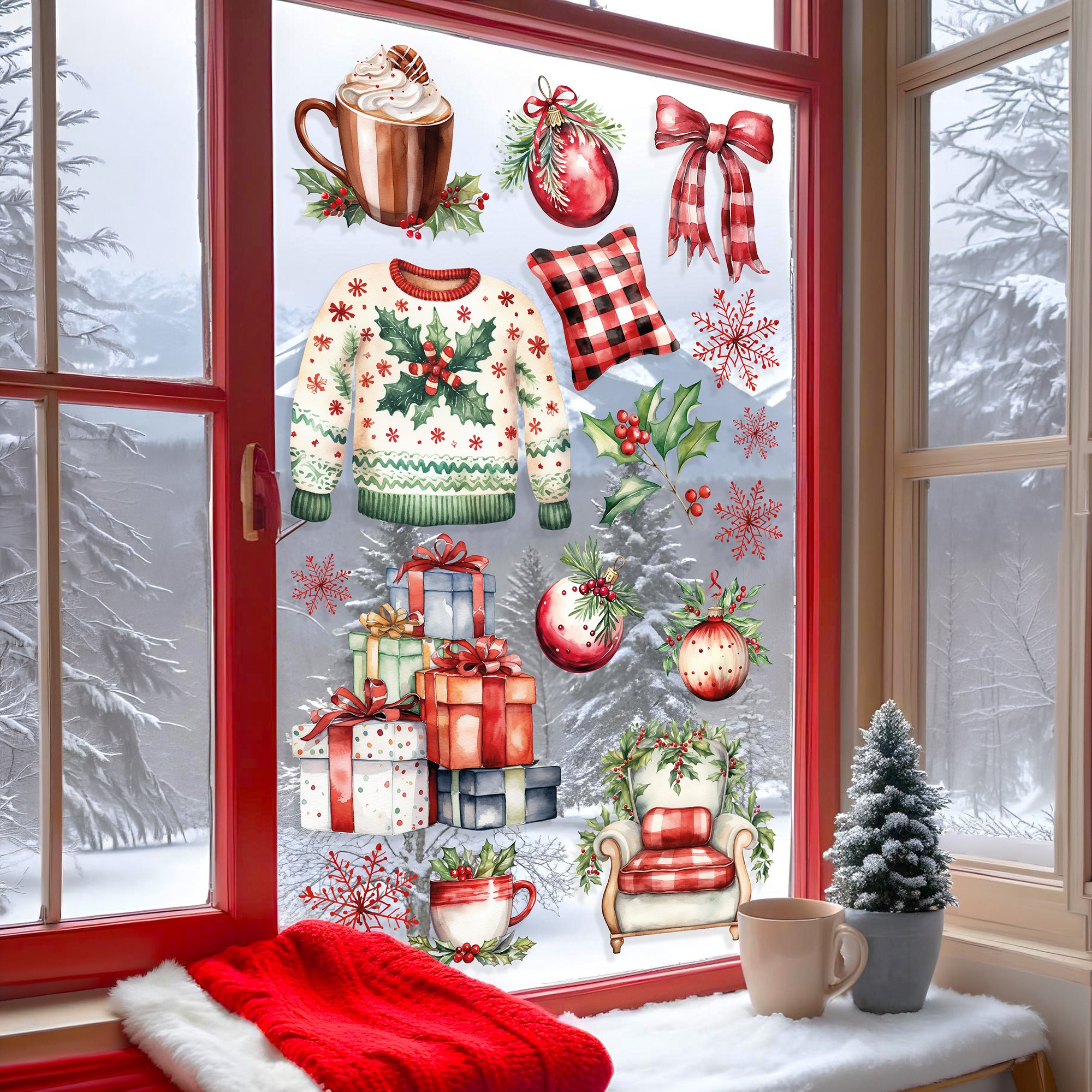 Sticker decorativ, 309120_3050, 30 x 50 cm, Multicolor